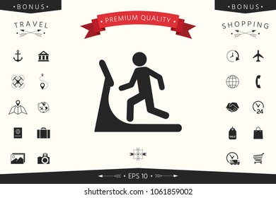 Man on treadmill icon
