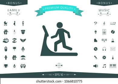 Man on treadmill icon