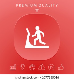 Man on treadmill icon