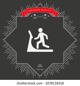 Man on treadmill icon
