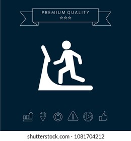 Man on treadmill icon