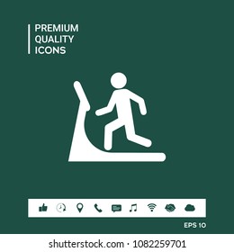 Man on treadmill icon