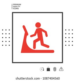 Man on treadmill icon