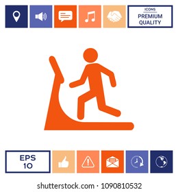 Man on treadmill icon