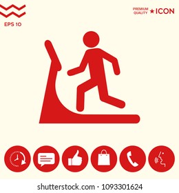 Man on treadmill icon
