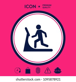 Man on treadmill icon