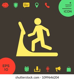 Man on treadmill icon