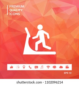 Man on treadmill icon