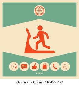 Man on treadmill icon