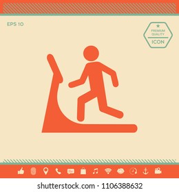 Man on treadmill icon