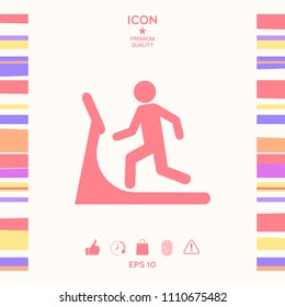 Man on treadmill icon