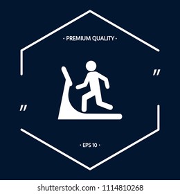 Man on treadmill icon