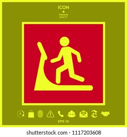 Man on treadmill icon