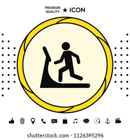 Man on treadmill icon