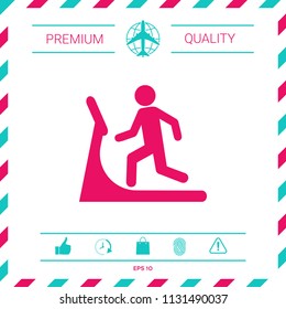 Man on treadmill icon