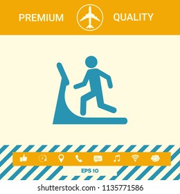 Man on treadmill icon