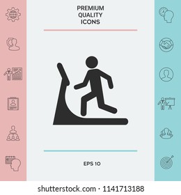 Man on treadmill icon