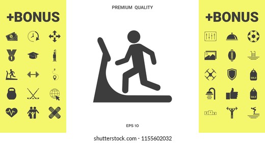 Man on treadmill icon