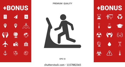 Man on treadmill icon