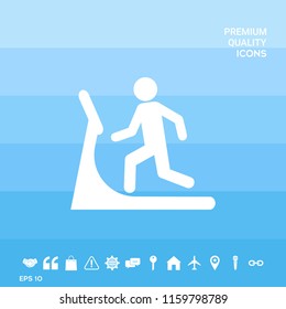 Man on treadmill icon