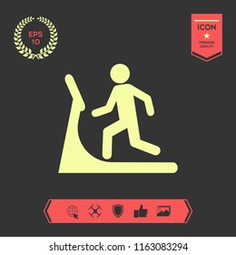 Man on treadmill icon