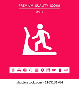 Man on treadmill icon