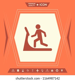 Man on treadmill icon