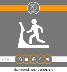 Man on treadmill icon