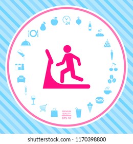 Man on treadmill icon