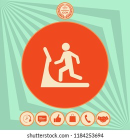 Man on treadmill icon