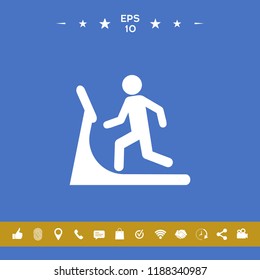Man on treadmill icon