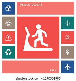 Man on treadmill icon