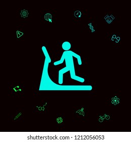Man on treadmill icon