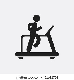 Man on treadmill Icon