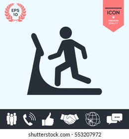 Man on treadmill icon