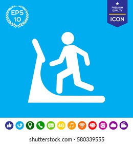 Man On Treadmill Icon