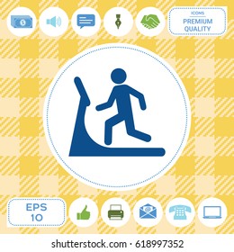 Man on treadmill icon