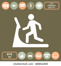 Man on treadmill icon