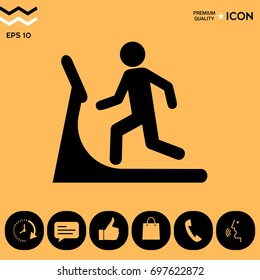 Man on treadmill icon