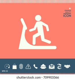 Man on treadmill icon