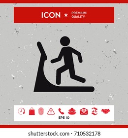 Man on treadmill icon