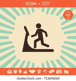 Man on treadmill icon
