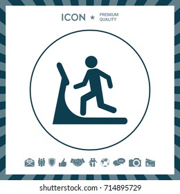 Man on treadmill icon