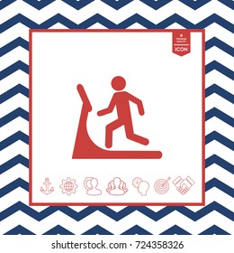 Man on treadmill icon