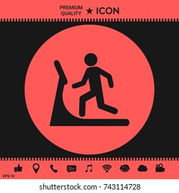Man on treadmill icon
