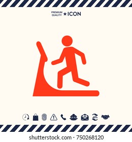 Man on treadmill icon