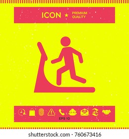 Man on treadmill icon