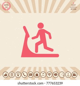 Man on treadmill icon