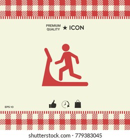 Man on treadmill icon
