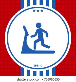 Man on treadmill icon